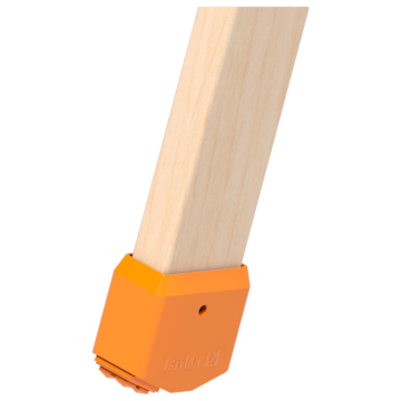 Műanyag sapka 64 mm-es fa létra lábra - 1 pár