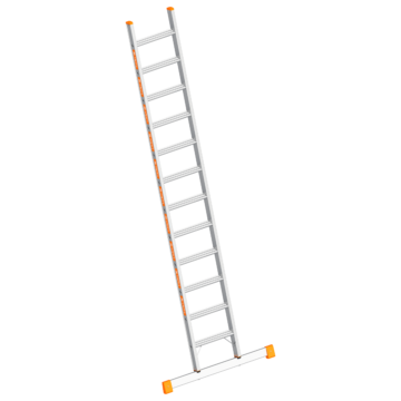 Alumínium támasztólétra (TOPIC 1042) - 1 x 12 fokos - 4,15 méter munkamagasság