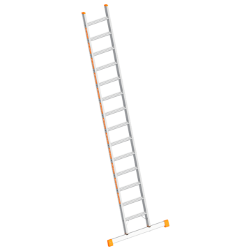 Alumínium támasztólétra (TOPIC 1042) - 1 x 14 fokos - 4,6 méter munkamagasság