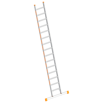 Alumínium támasztólétra (TOPIC 1042) - 1 x 15 fokos - 4,85 méter munkamagasság