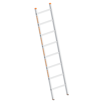 Alumínium támasztólétra (TOPIC 1054) - 1 x 8 fokos - 3,25 méter munkamagasság
