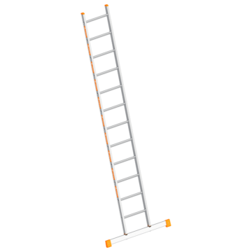 Alumínium támasztólétra (TOPIC 1054) - 1 x 12 fokos - 4,4 méter munkamagasság