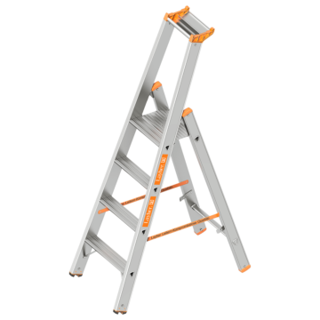 Alumínium platform létra (TOPIC 1064) - 1 x 4 fokos - 2,95 méter munkamagasság